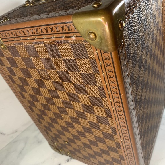 Louis Vuitton Damier Trunk Boite Flacons Ebene Beauty Case Monogram Train Vanity - Picture 12 of 13